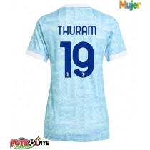 Camiseta Juventus Khephren Thuram #19 Visitante Equipación para mujer 2025-26 manga corta